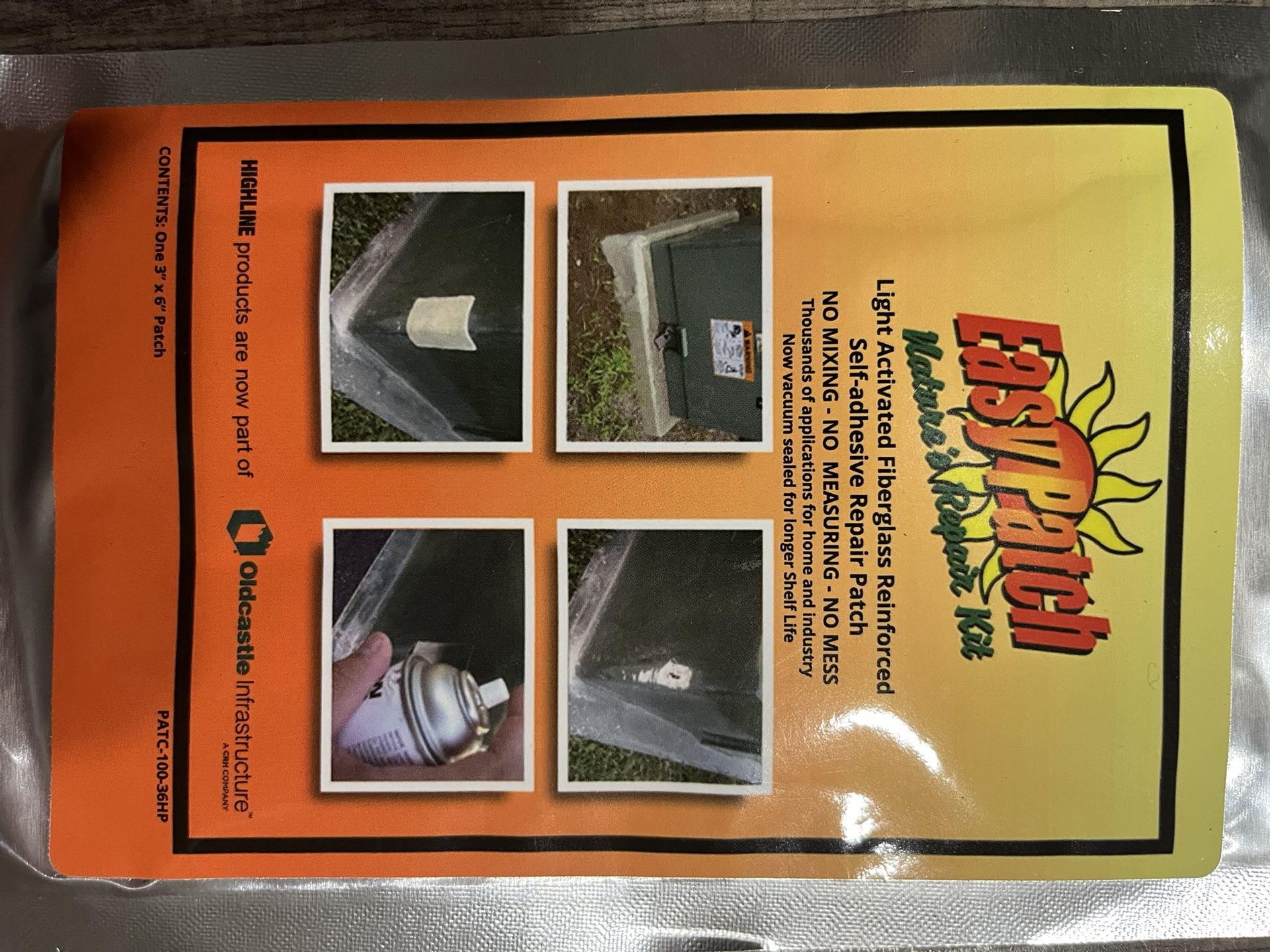 Easy Patch Fiberglass Patch