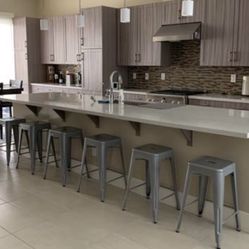 Gray Island Stools- 5x