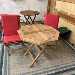 Teak Patio Dining Set 3-piece (new)
