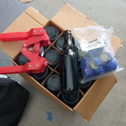 Home Brew Bottles And Capper