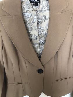 New Small Camel color suit jacket