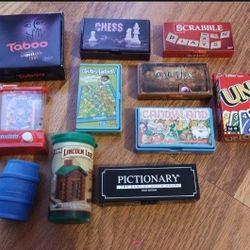 Large Lot of New / Like New Mini Games / Toys