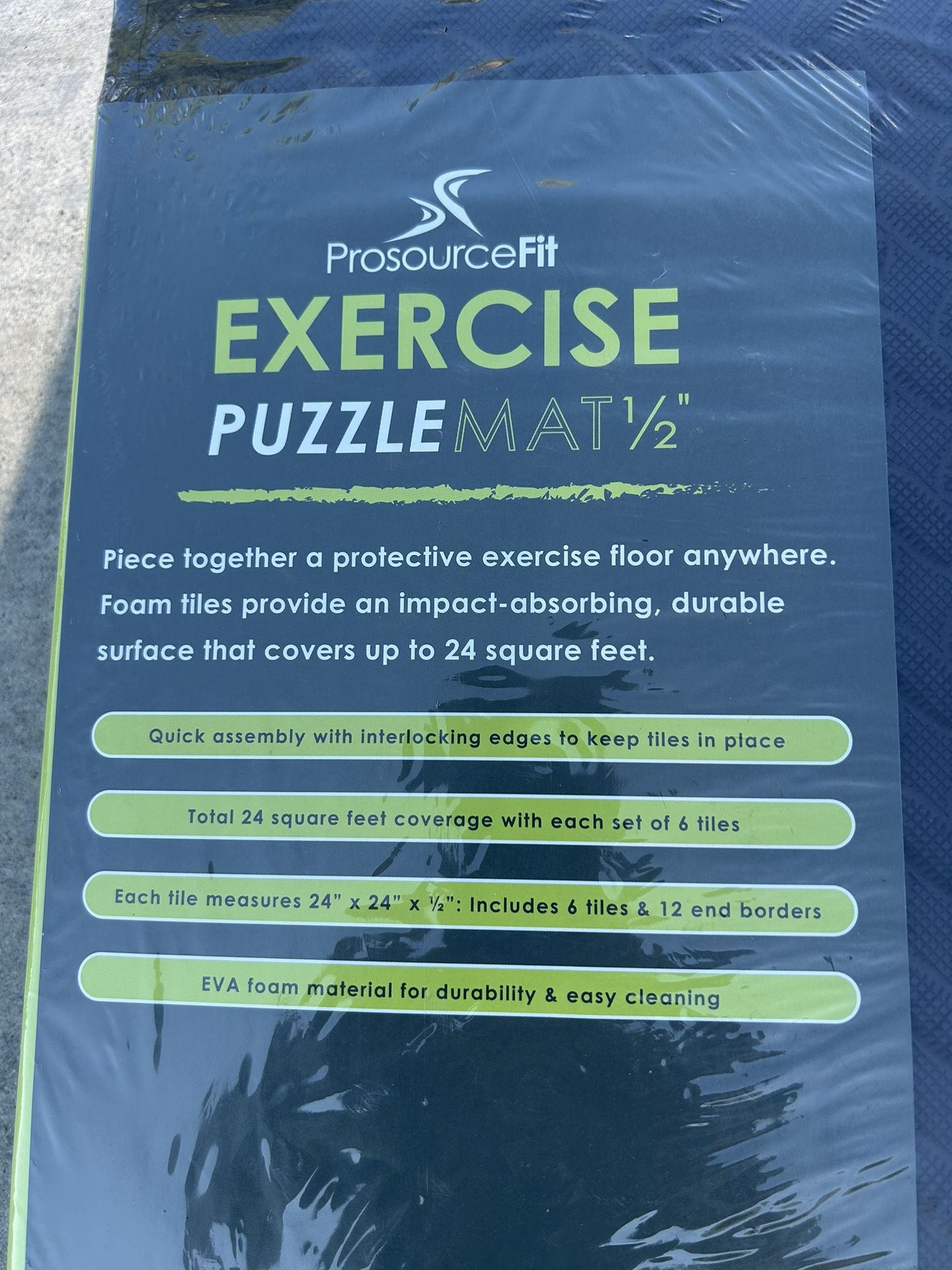 Prosourcefit Exercise Total 24 Square Feet Coverage Whiht Each Set Of 6 Times
