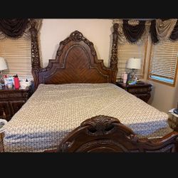 King Bed Set Marble Top 