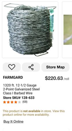 FARMGARD

1320 ft. 12-1/2 Gauge 2-Point Galvanized Steel Class I Barbed Wire