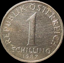 1987 Austria 1 Schilling
