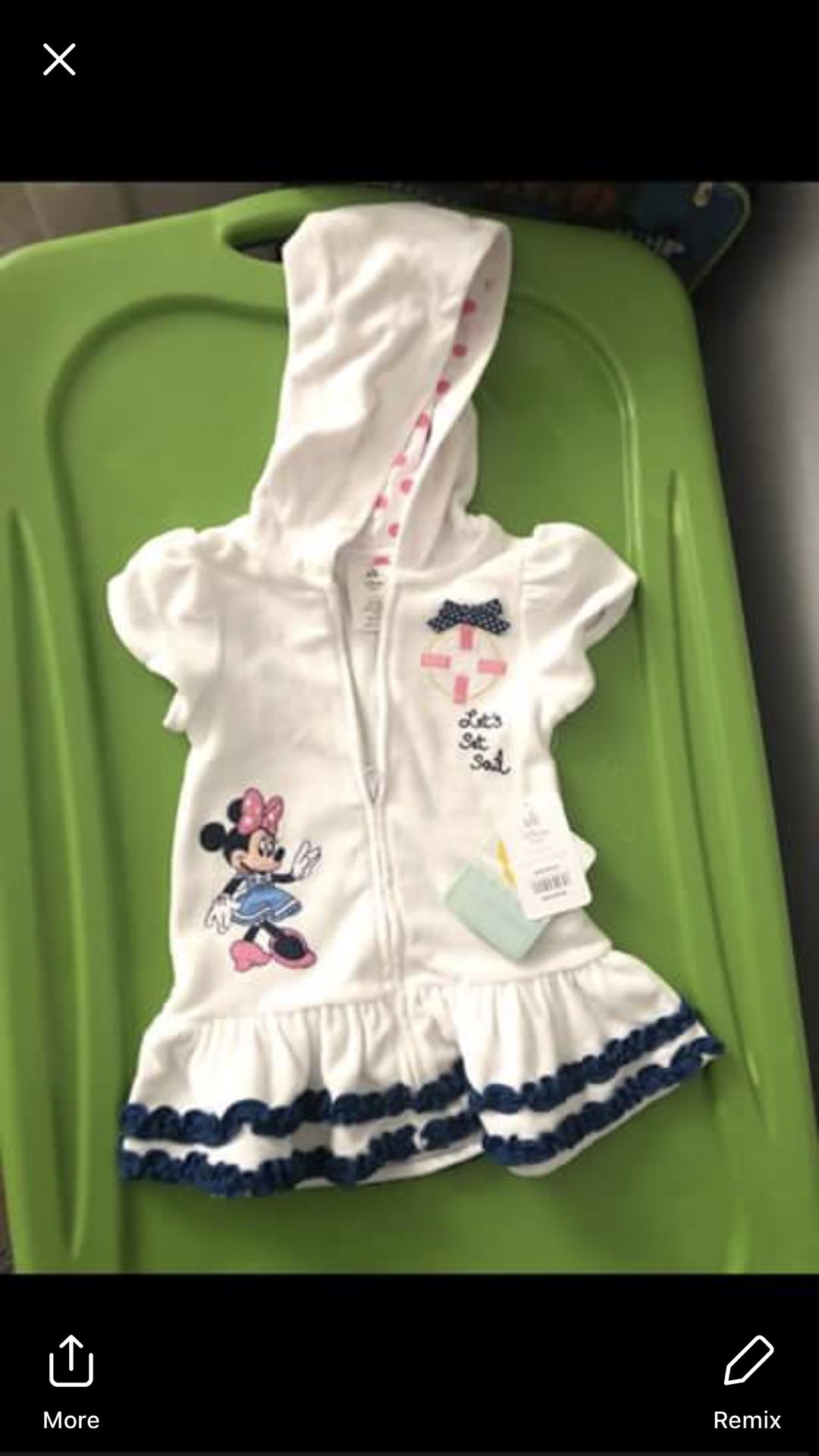 Beach cover up 18-24 month brand new