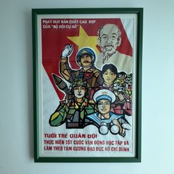 Vietnamese Framed Propaganda Poster 3/3