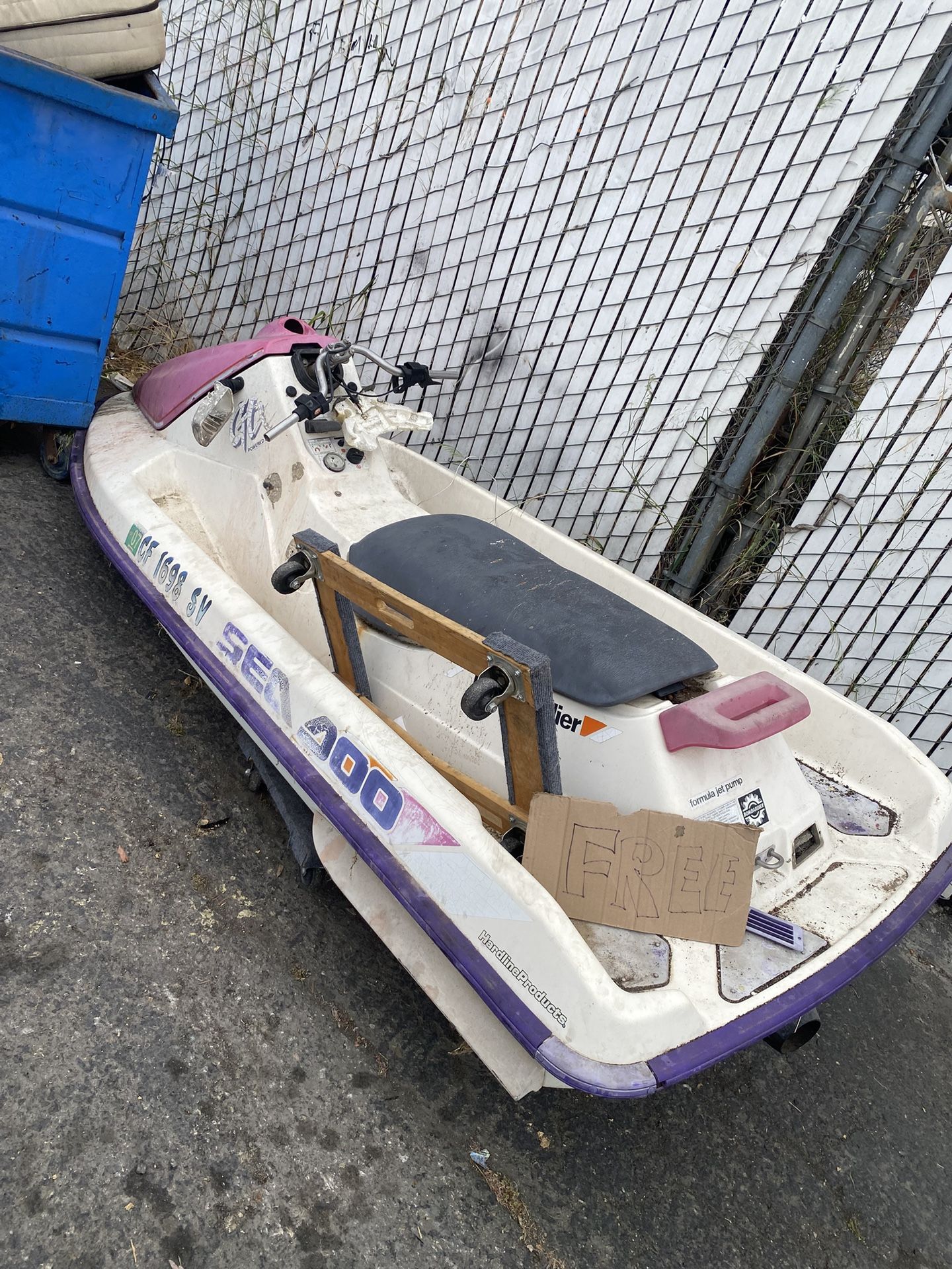 Sea Doo Sea-Doo Waverunner Jet Ski Free / Dumped