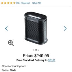 Magnífico purificador de aire honey well nuevo con garantía purifica un espacio grande de 310 pies cuadrados apartelo 