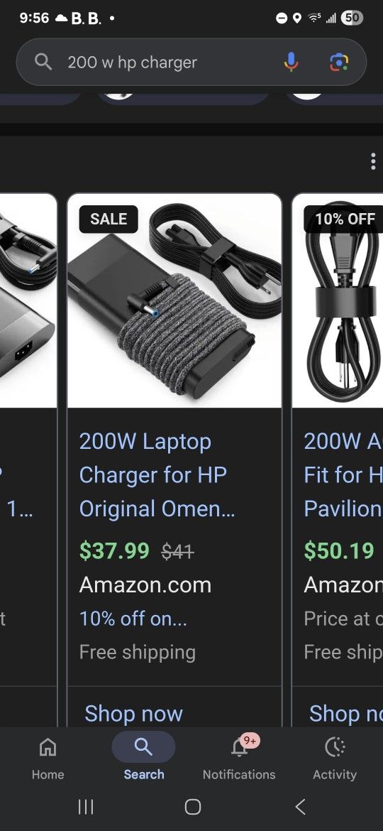 200W Laptop Charger for HP