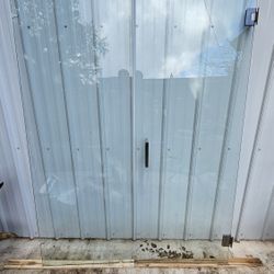 55" Frameless Shower Glass