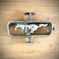Vtg Original 1(contact info removed) Ford Mustang Grille Center Chrome Horse Emble