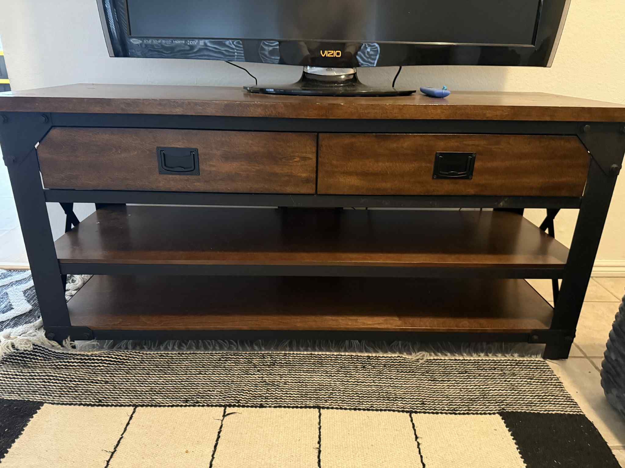 TV Stand With Drawers & Shelves
