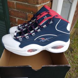 New Reebok Question Mid USA Men Size 9.5 Allen Iverson 