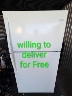 Whirlpool 21 Cu. Ft. Refrigerator – Excellent Condition – Free Delivery Available