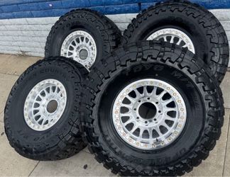 Kmc 445 Impact 17x9 8x165 - 8x170 - 8x180 With Toyo M/T 37x13.50R17 Tires 🔥🔥🔥