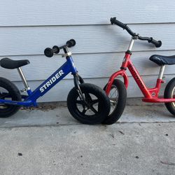 Strider And Schwinn Balance Bikes