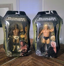 WWE Ruthless Aggression Series 20 Action Figures - Ric Flair & Booker T (Lot)