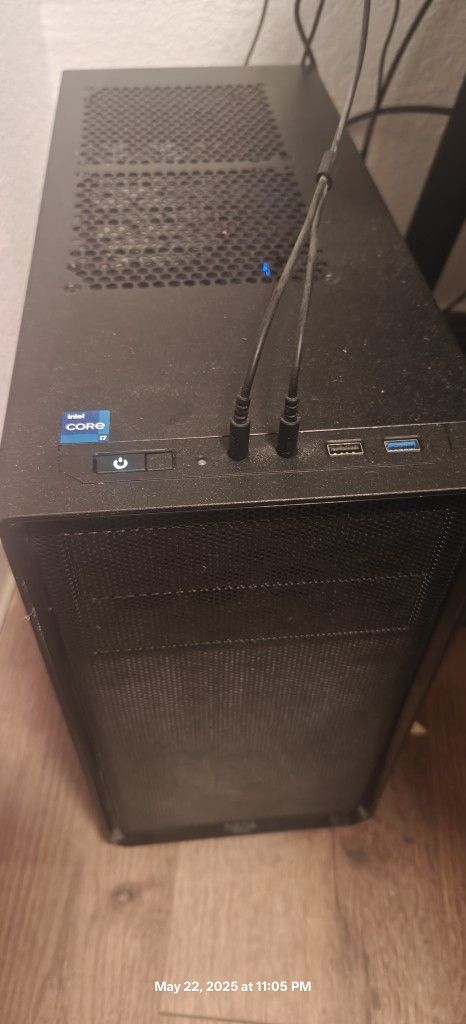 Gaming PC With High End Mesh Chair And Desk