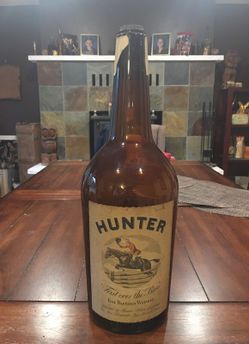 Antique and Rare Hunter Whiskey Bottle