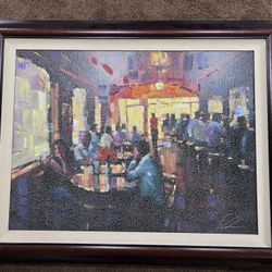 Massive Painting With Beautiful Frame - 46” x 60”