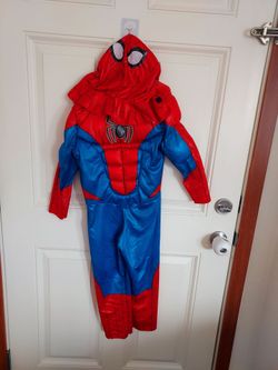 Spider-Man Kids Muscle Costume with Hood