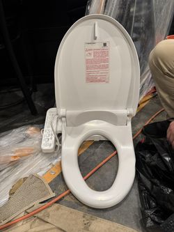 Washlet Elongated Electronic Bidet Toilet Seat with Warm Water Cleansing