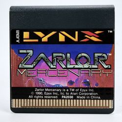 Zarlor Meacenary 1990 Atari Lynx Game Only OEM Excellent Condition Vintage