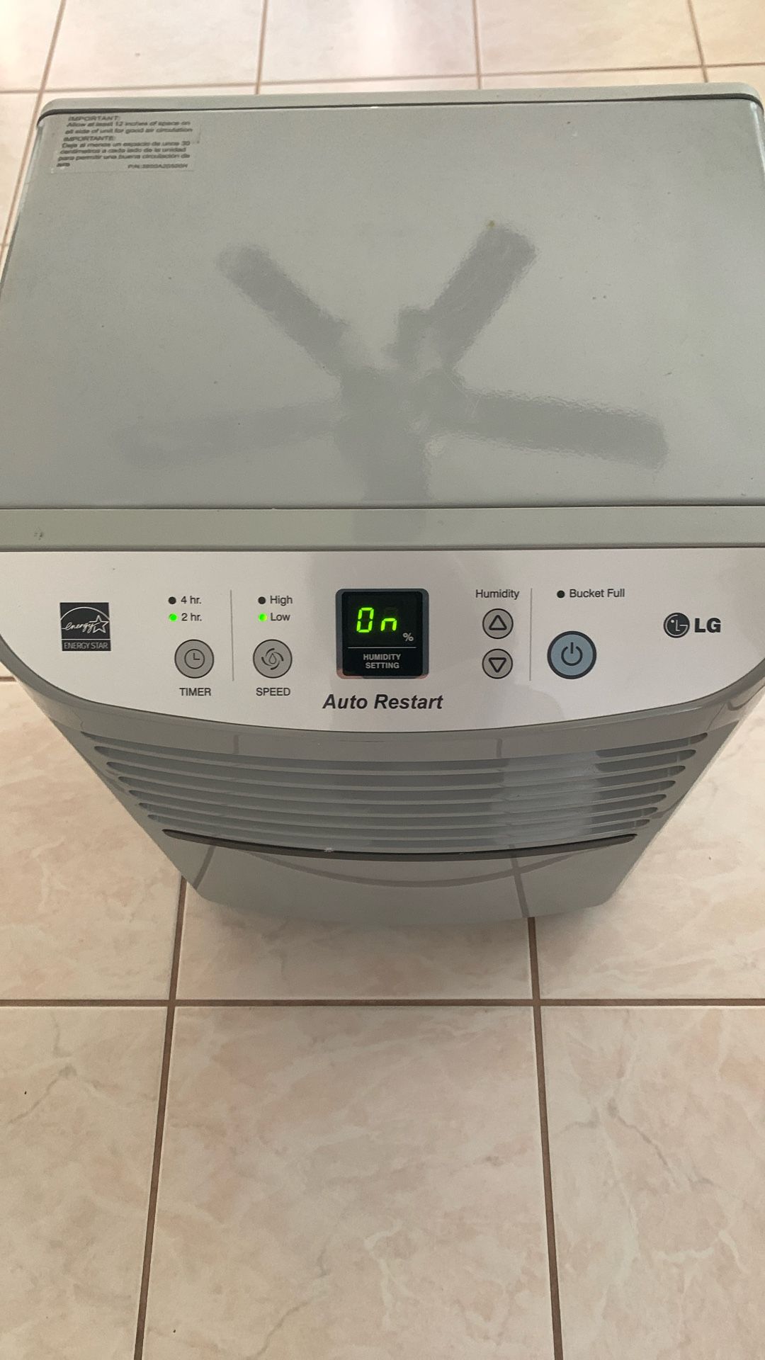 Energy Star LG Dehumidifier