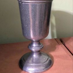 Pewter water goblet