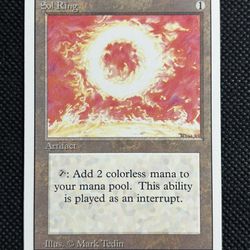 1994 MTG Magic The Gathering Sol Ring Revised Edition LP Uncommon Artifact