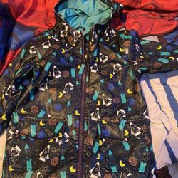 Toddler Boy Spaceship Rain Coat