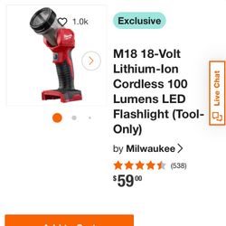 M18 LED Fashlight