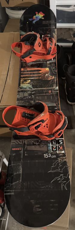 K2 Raygun with Union Force bindings 153 cm