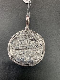 Atocha silver coin pendant