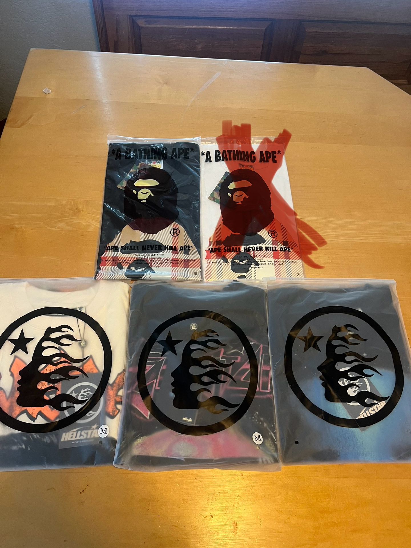 Hellstar/Bape Shirts