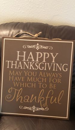 Thanksgiving sign