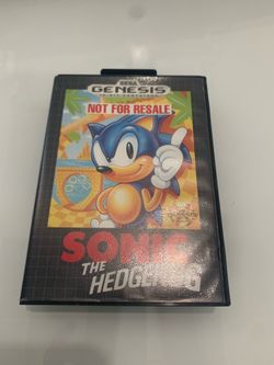 Sega Génesis Sonic The Hedgehog Video Game Cartridge