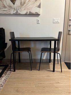 Black table