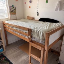 Loft Twin Bed With Casper Memory Foam Mattress 