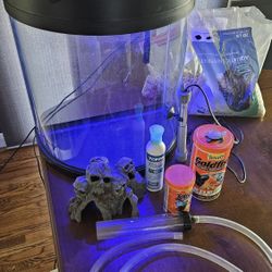 10 Gal Top Fin Half Moon Fish Tank