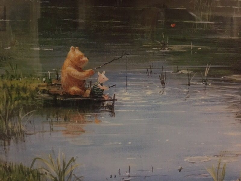 Peter Ellenshaw Winnie the Pooh "Lazy Old Afternoon" framed art print
