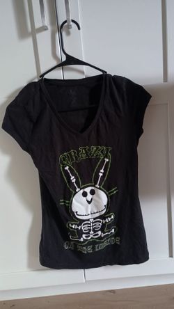 Black T-Shirt Crazy On The Inside