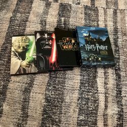 Star Wars + Harry Potter Complete Movie Set Blu Ray/Dvd