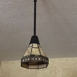 REDECORATING SALE Home Lighting CLASSIC Tiffany-Style STAINED GLASS PENDANT