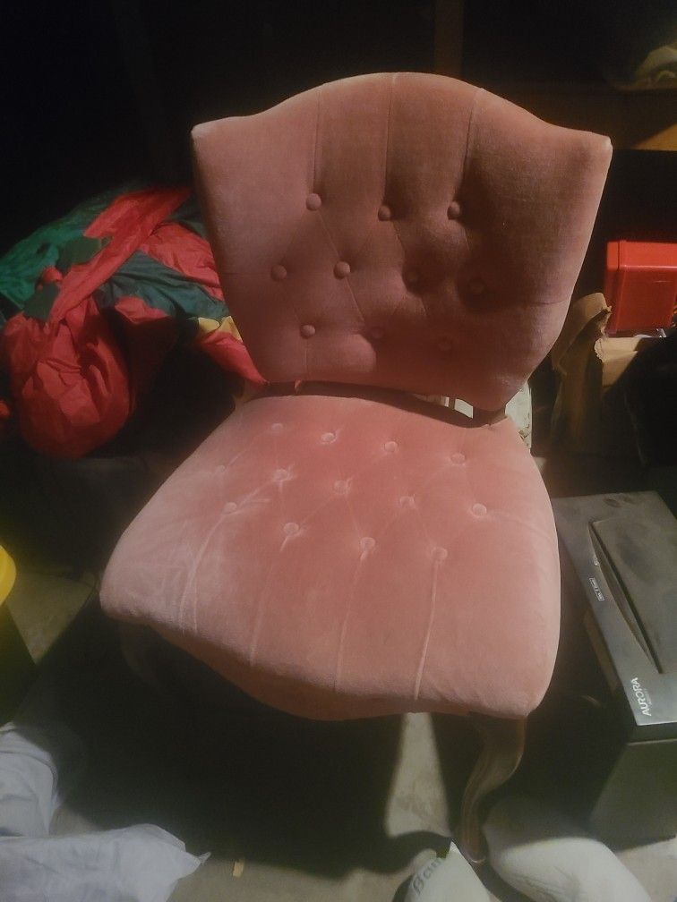 Antique Pink Chair