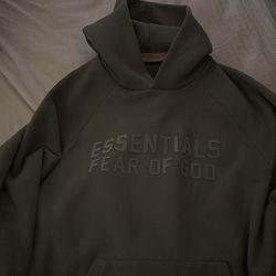 Essentials fear of god hoodie size small in mens