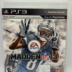Madden NFL 13 Sony PlayStation 3 