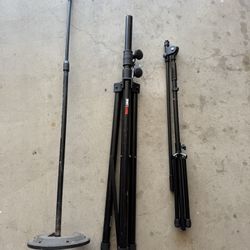 Mic Stands and Speaker Stand PA